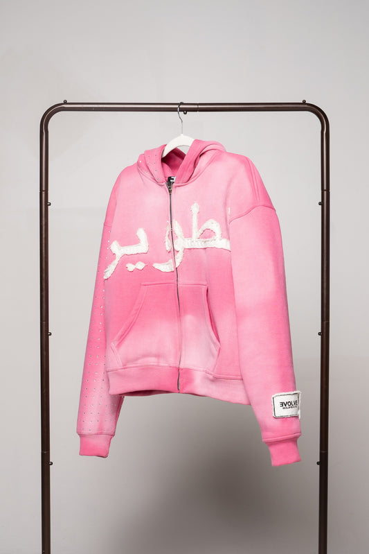 The Original Rhinestone Pink Hoodie